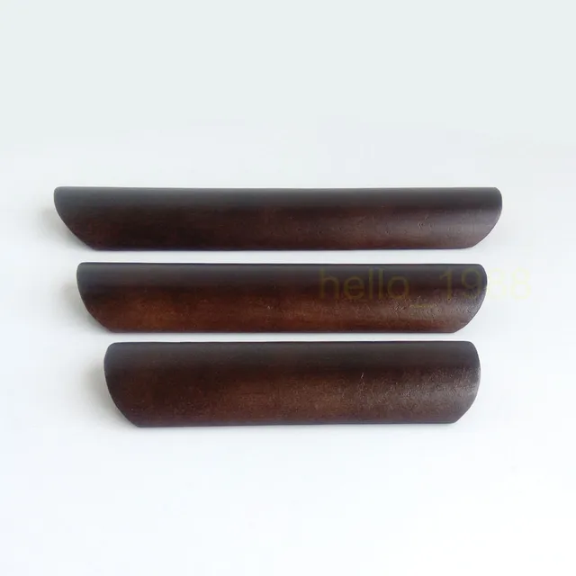 Sector Black Walnut Color Wooden Drawer Pull Furniture Cabinet Sector Black Walnut Color Wooden Drawer Pull Furniture Cabinet Cupboard Closet Handle Bar Whole