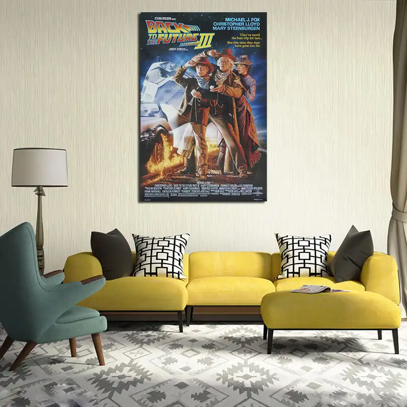 Movie Back To The Future Part Iii Hd Wallpaper Canvas Painting