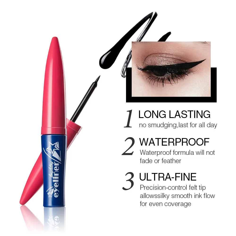 

Brand Sexy Eyes Makeup Black Liquid Eyeliner Waterproof Liquid Eye Liner Pencil Cosmetics Long Lasting Matte Eyeliner Makeup