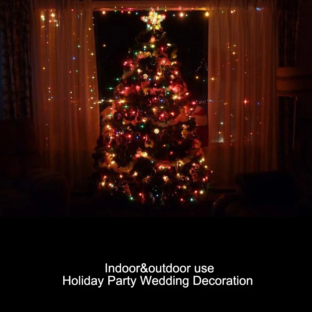 Solar powered LED String Fairy Lights 7M 12M 22M Solar String Light for Outdoor Garden party Christmas Xmas Light decoration in LED String from Lights