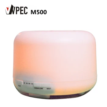 

VVPEC 500ml Fashional Essential Oil Diffuser Aroma Diffuser Ultrasonic Air Humidifier with Wood Grain Electric LED Lights