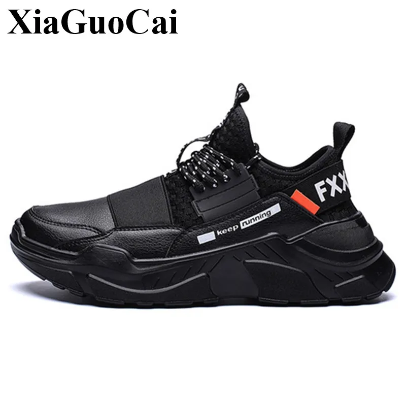 

Large Size Men Sneakers Lace-up Casual Shoes with Platform Stylish Flat Adult Male Tenis Footwear Anti-skid Breathable Design