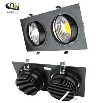 

Free Shiping ! High super Square 20W dimmable COB LED downlight,dimmable led downlight AC90-260V