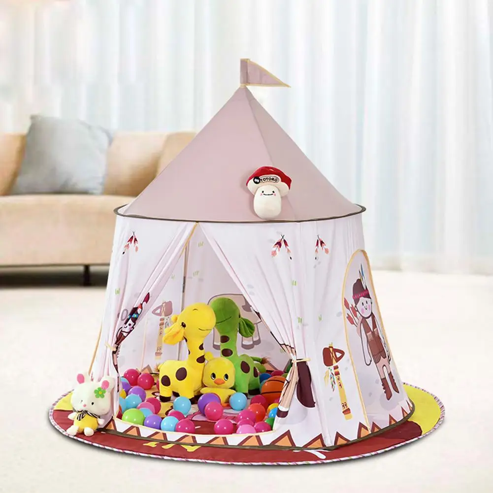 

Children Easy Building Bottomless tent Indoor Baby Family Indie Game House Indian Yurt Tent
