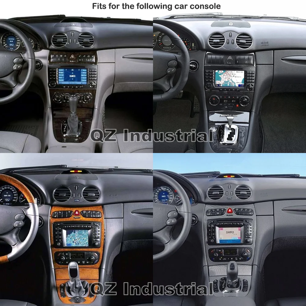 Clearance QZ industrial 9" Android 8.1 T3 for Mercedes-Benz W209 W203 W168 ML W163 W463 Viano W639 Vito With GPS 3G 4G Wifi BT Navi Radio 5
