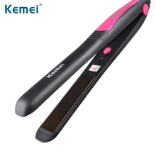 Kemei утюжок для выпрямления волос Инструменты для укладки профессиональный выпрямитель для волос женская кисточка chapinha утюжок для волос Горячая расческа N20C