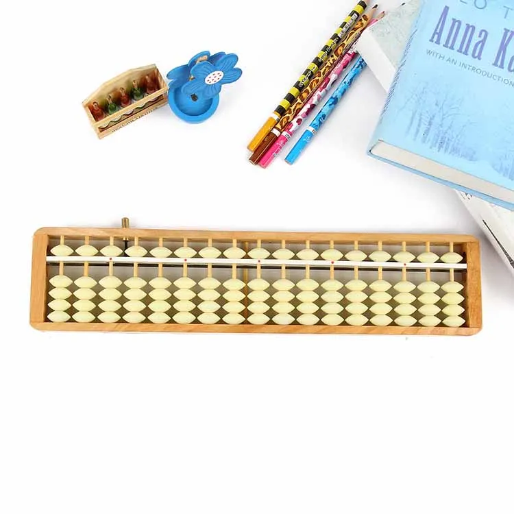 

17 column wooden abacus Chinese Soroban Educational tool mathmetic Calculator for student teacher sz40