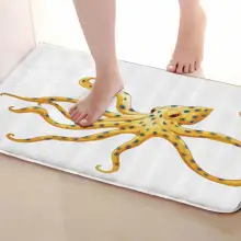 Осьминог Стиль Коврик для ванной комнаты, смешной Противоскользящий коврик для ванной, занавески для душа s аксессуары, соответствующие вашей душевой занавеске