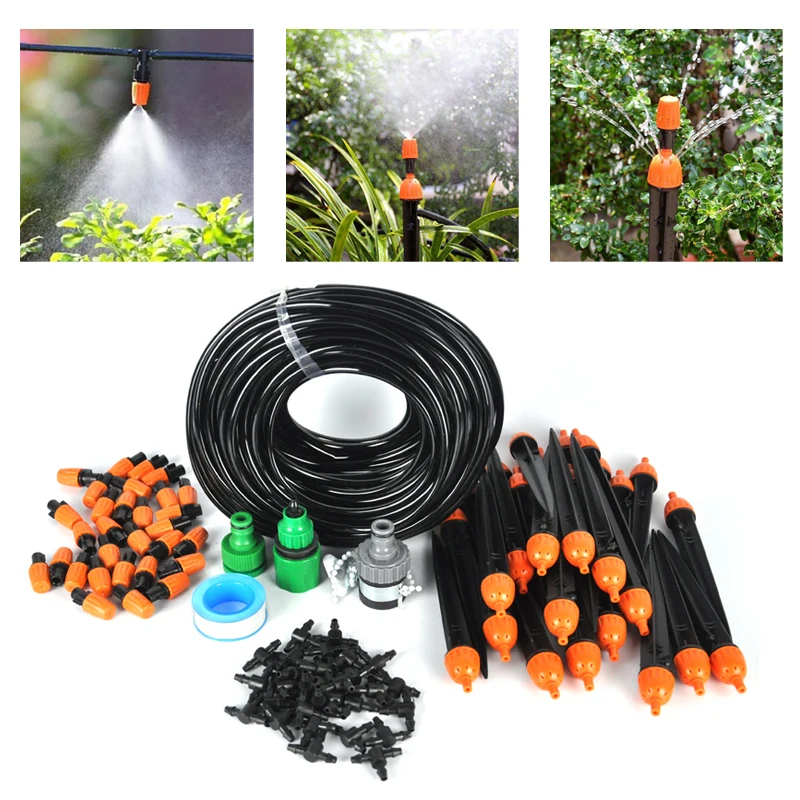 25m Micro Drip and Sprinkling Irrigation Watering System For Home