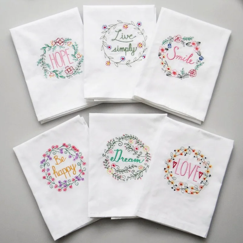 

Pure Cotton Super Absorbent Restaurant Fashion Printed Table Napkin Wedding Party Table Cloth Cotton Dinner Design Decoration