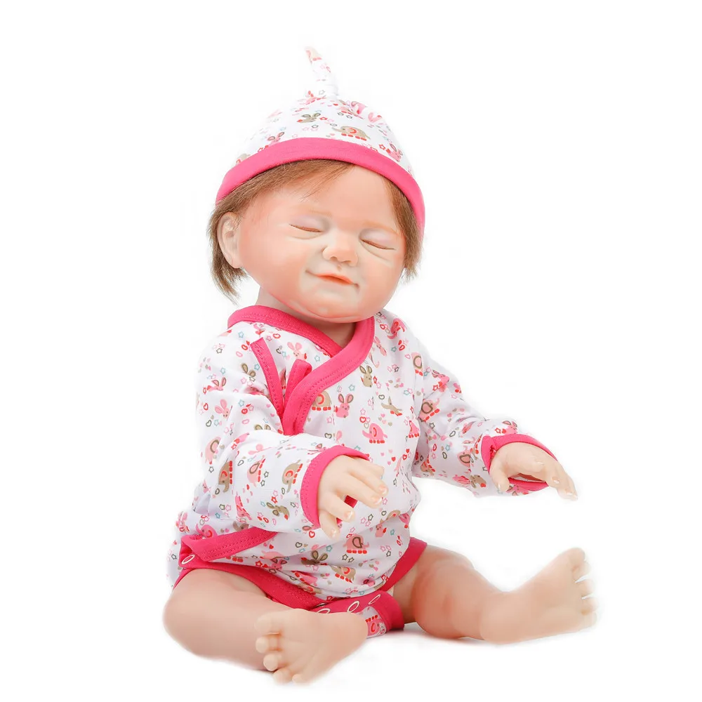 20 дюймов 50 см силиконовые куклы для новорожденных, Реалистичная кукла для новорожденных Игрушки милая мягкая игрушка