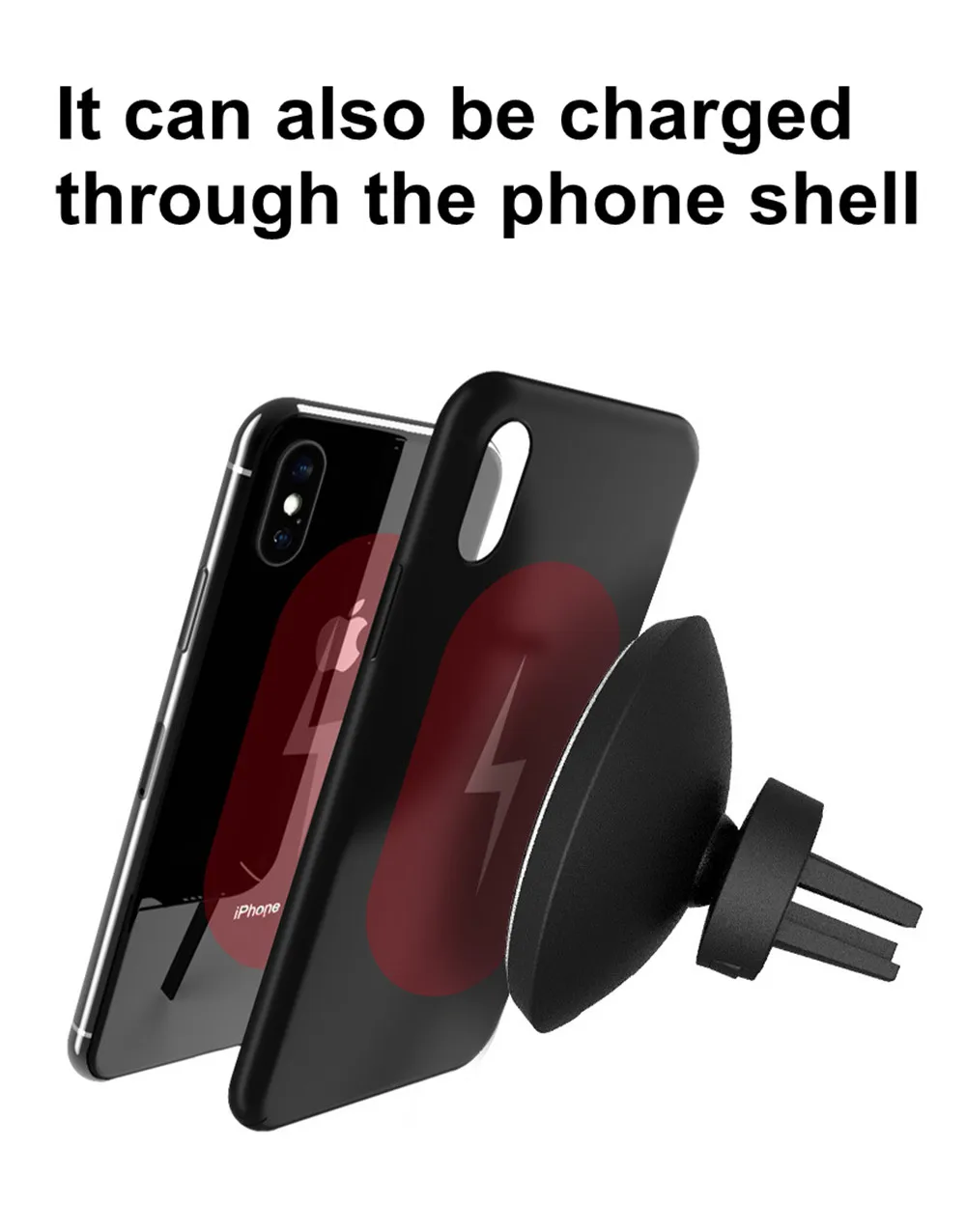 Mindzo автомобиля Беспроводной Зарядное устройство для Iphone 8 Iphone X XR samsung S8 S9 плюс S7 край приборной панели вентиляционное отверстие Беспроводной Зарядное устройство