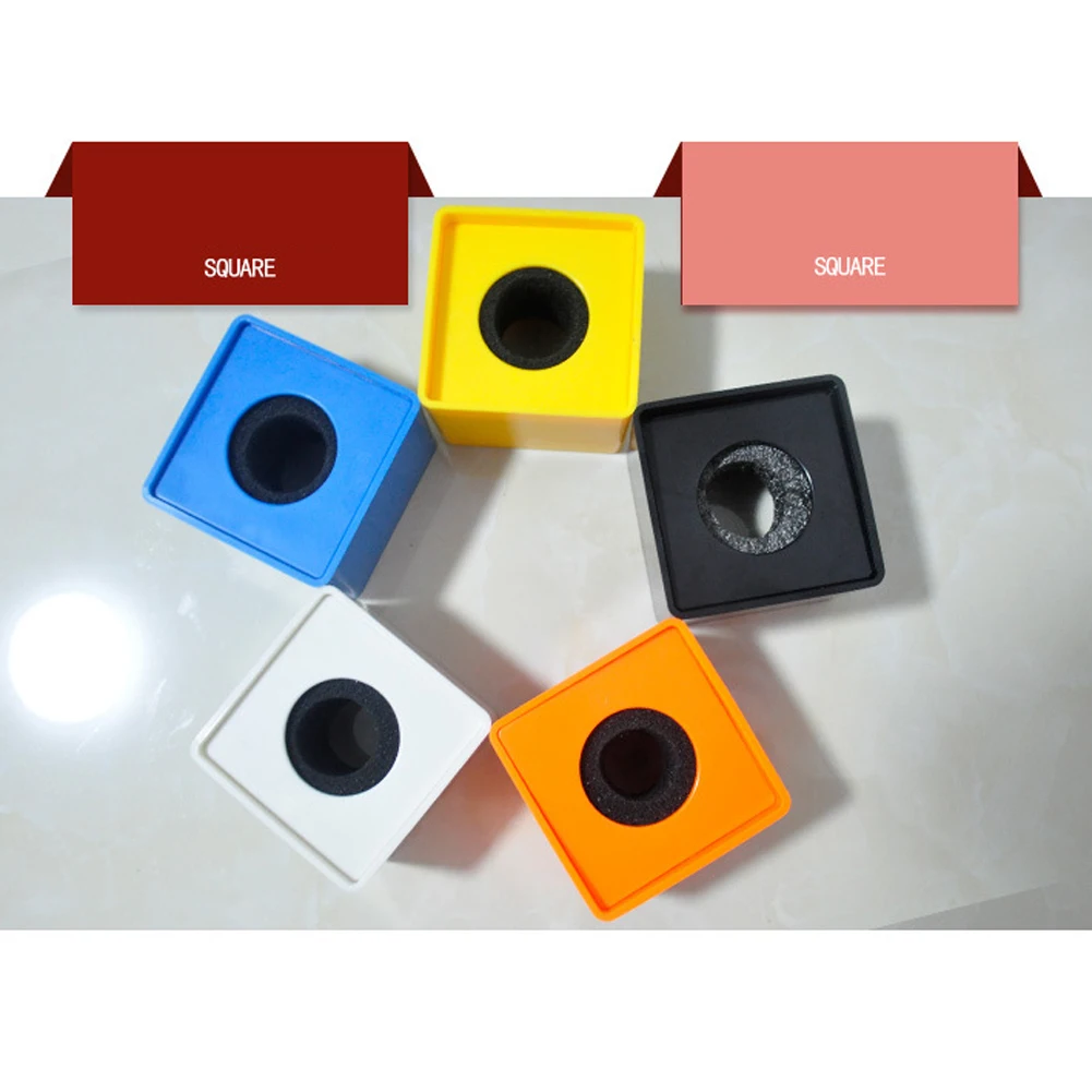 High Quality 40mm Hole TV crew interview Microphone Square Cube Shaped Logo Flag Station ABS material wireless mic