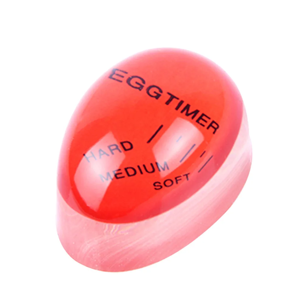 1 шт. яйцо идеальный цвет таймер с изменяющимся Yummy мягкие вареные яйца кухонные экологически чистые смолы яйцо таймер красный таймер инструменты