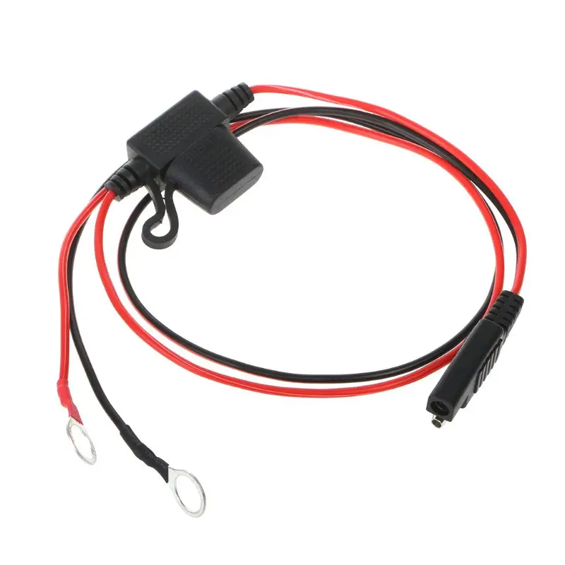 12V Motorcycle Battery Charger Terminal Ring Connector Cable Output