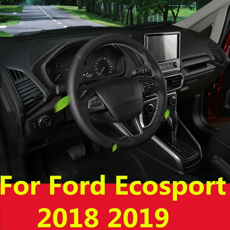 Оплетка на руль для автомобиля мягкая кожаная оплетка аксессуары салона Ford Ecosport