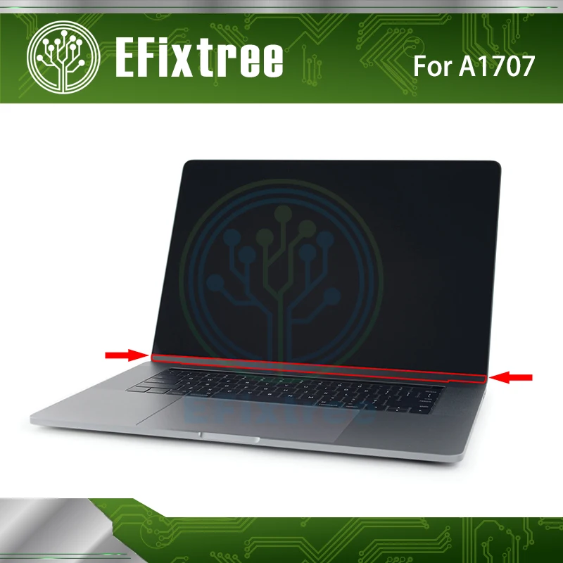 

10 pcs LCD Screen Bezle Frame Glass Front Cover Gold Color For MacBook A1707 A1708 A1706 A1534 Bezel With Sticker Paper