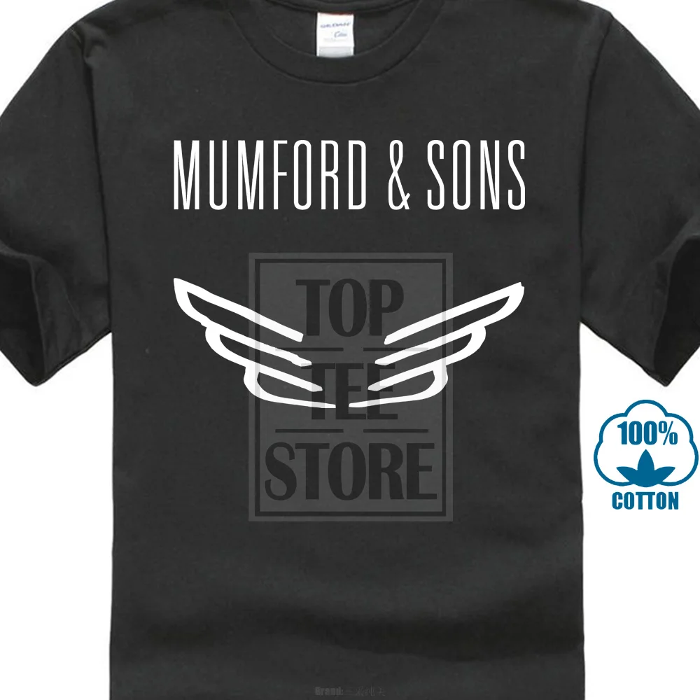 Мужская черная футболка Mumford And Sons Uk Rock Band размеры от S до 3Xl | одежда