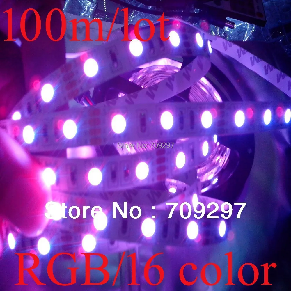 Free DHL/FEDEX/EMS,100m/lot, 300LED RGB Strip,non waterproof RGB