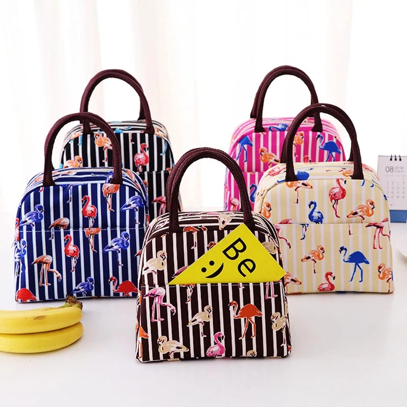 

Cooler Bag Waterproof Nylon Practical Small Portable Ice Bags 5 Color Thermos Lunch Box Picnic Packet Bento Box Food Thermal Bag