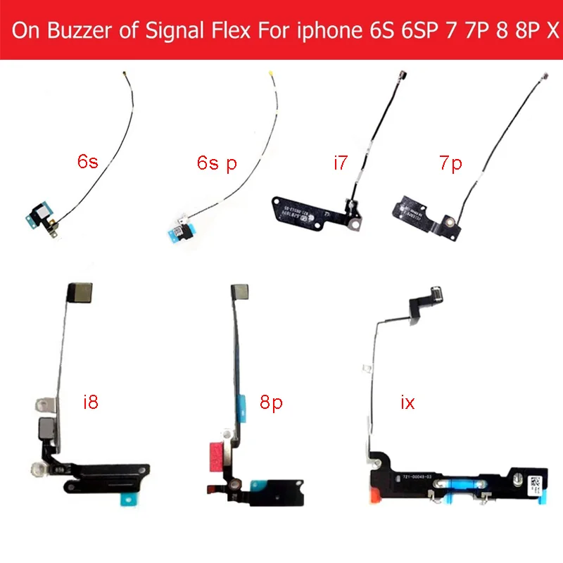 

Wifi Antenna signal flex cable For iPhone 6s 6s plus 7 8 plus X 10 GPS Signal Flex Ribbon on louder Speaker replacement Parts