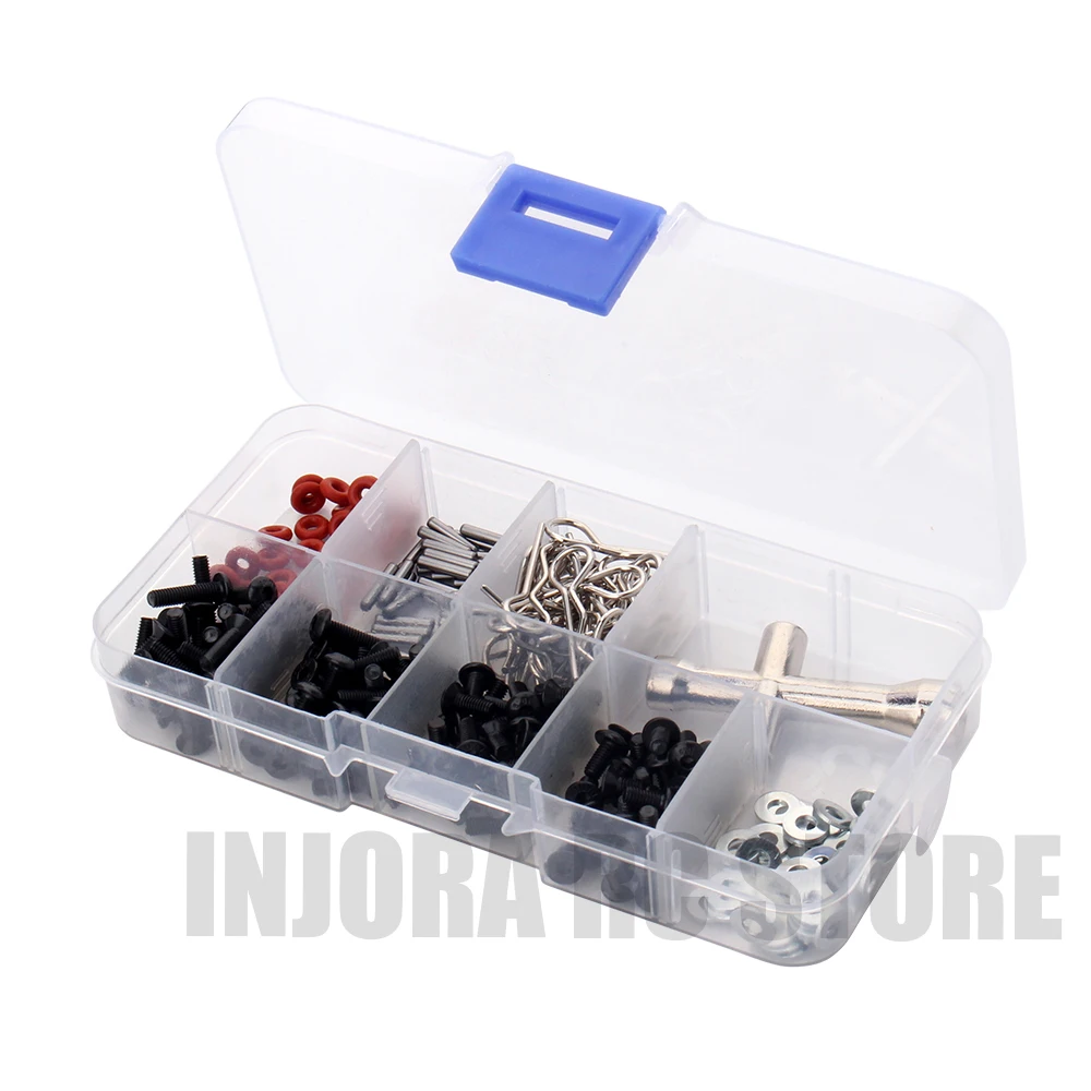 RC Model 270Pcs/set Repair Tool and Screws Box for 1/10 RC Crawler Traxxas HSP Axial SCX10 include Hexagon Wrench