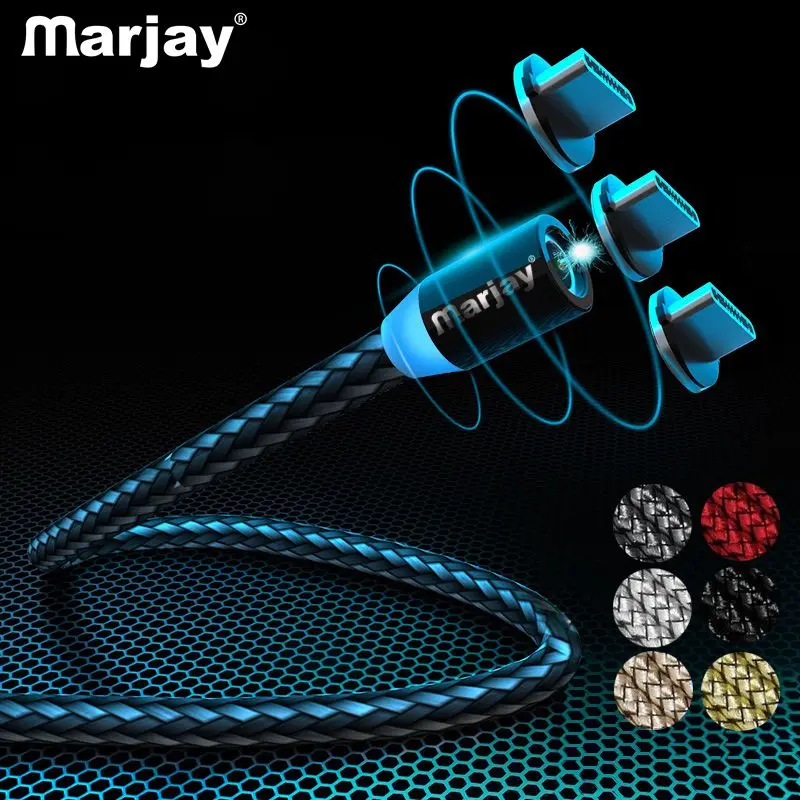 

Marjay Magnetic USB Type C Cable Fast Charging USBC Type-C Cable for Xiaomi mi 9 8 Samsung S10 S9 S8 Oneplus 6t 6 USB-C Charger