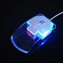 Компьютерная светящаяся проводная мышь с 3 кнопками для игр, оптическая компьютерная мышь для ноутбука, планшета, проводная мышь с кабелем