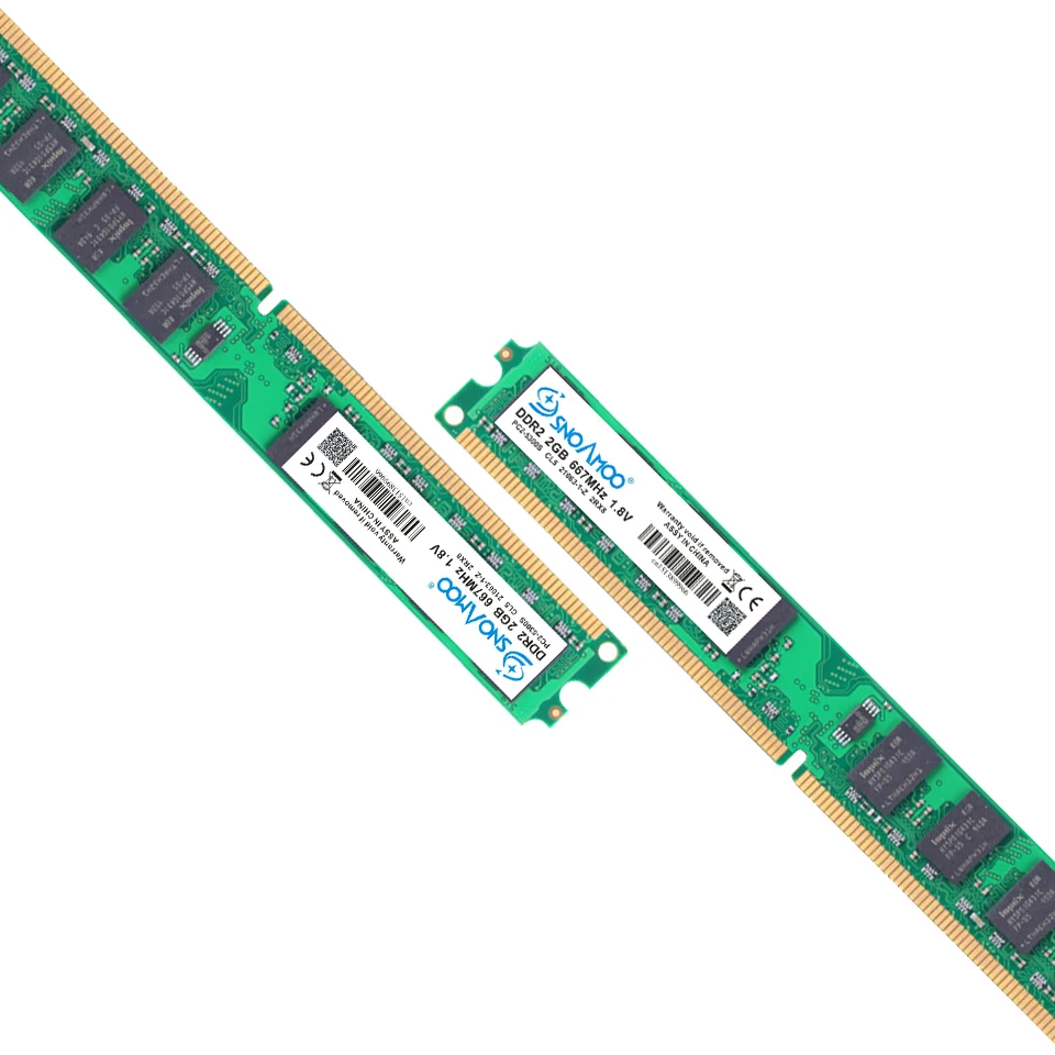 SNOAMOO Настольный ПК ram s DDR2 4 Гб(2GBx 2 шт) ram 667 МГц PC2-6400S 240-Pin 1,8 в DIMM для intel совместимая Компьютерная память Гарантия