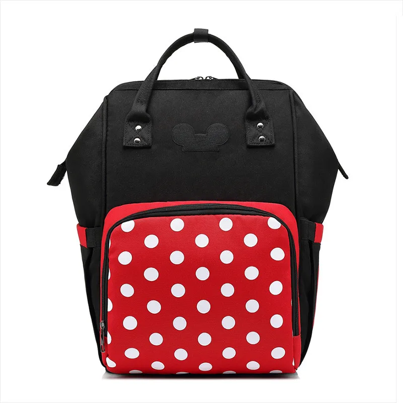 Unique Personality One Bouquet Of Flowers Printed Mom Diaper Backpack Milk Bottle Insulation