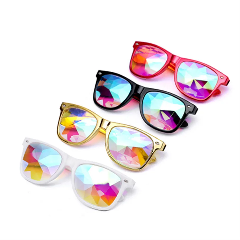 Калейдоскоп, очки для женщин и мужчин, Ретро стиль, дифракционные линзы, голографические очки, Rave Festival, вечерние EDM солнцезащитные очки для мужчин и женщин