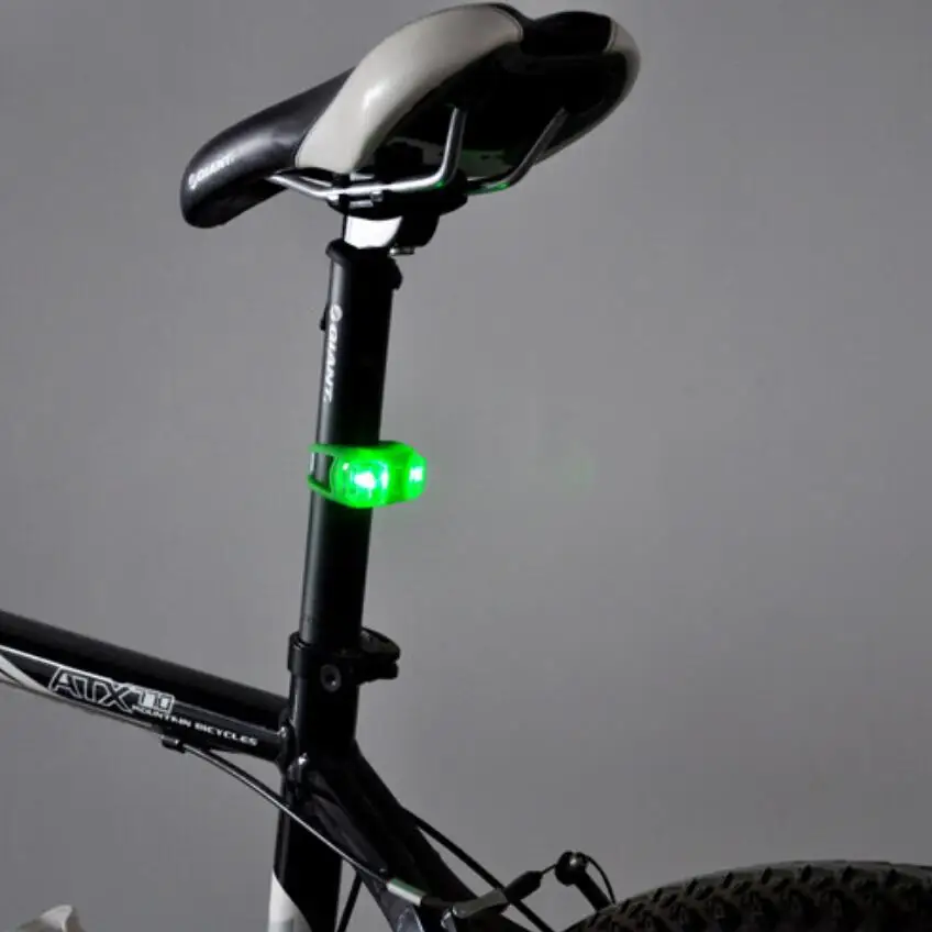 2 Feux LED Silicone Pour Vélo - Avant Blanc Et Arrière Rouge, Clip, étanches