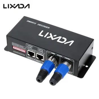 

Lixada DMX512 4CH*4A Decoder LED Controller 4 Channels Driver RGBW LED Strip Light DC12V-24V
