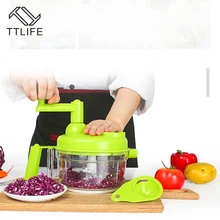 TTLIFE Multi-function Manual Food Processor Household Meat Grinder Vegetable Chopper Egg Blender Food Shredder Machine