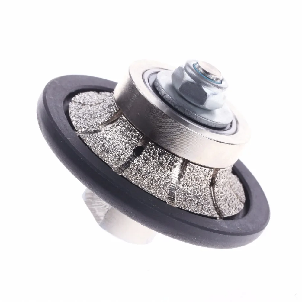 ZFE 1 шт. 3/1" Алмазный конический профиль колеса маршрутизатор бит bullnose для мокрого полировщика, угловая шлифовальная машина-M14 резьба