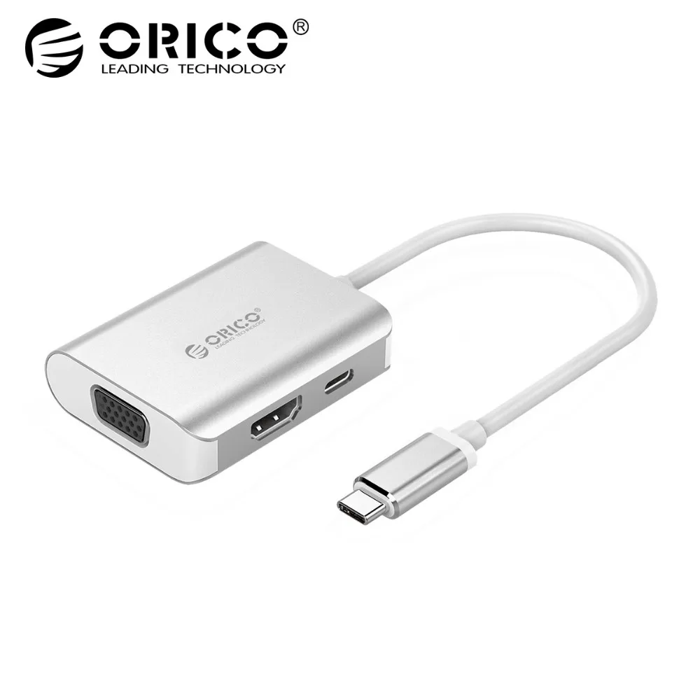 

ORICO USB HUB Type C to HDMI 4K Audio Video VGA PD Adapter for Samsung Galaxy S9/S8/Note 9 Huawei Mate 10/P20 Pro USB C Charger