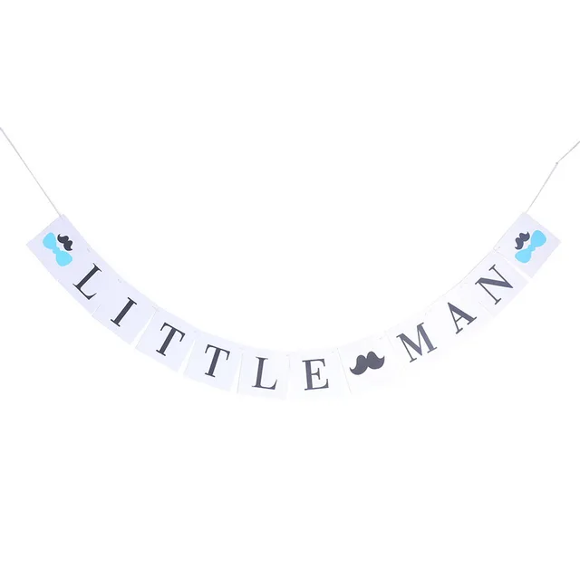 urijk little man banners birthday paper banner party decorations welcome babies