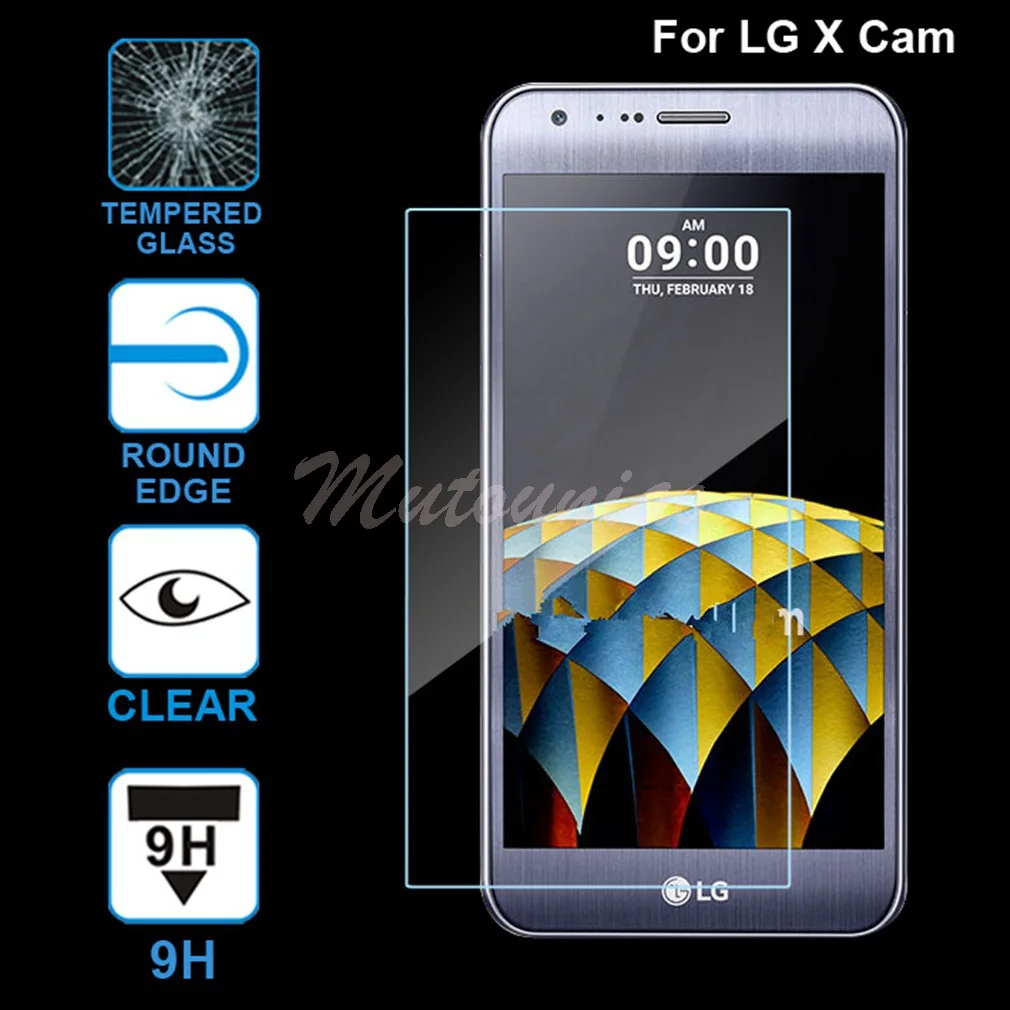 

MuTouNiao For LG X Cam Accesorios Clear 9H Premium Tempered Glass Screen Protector Anti-scratch Cell Phone Film For LG X Cam