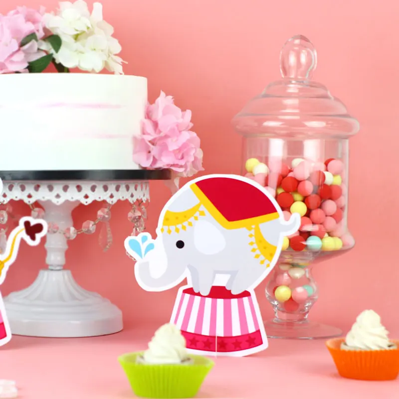 Circus Birthday Party Table Centerpiece Girl Birthday Party Decorations Kids Vintage Pink Carnival Party Decorations Supplies