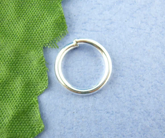 

50PCs Silver Plated Thick And Firm Open Jump Ring 12mm Dia. new