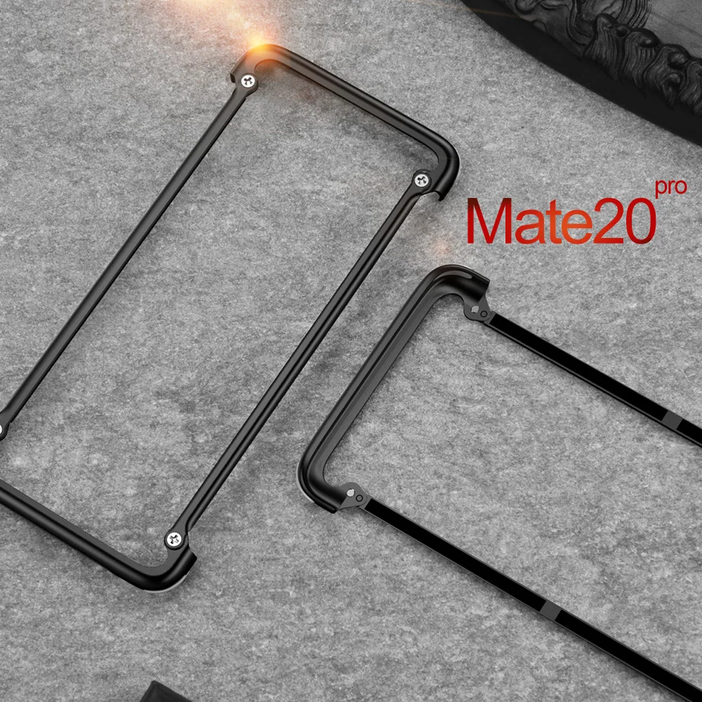 OATSBASF подушка безопасности Бампер металлический чехол для huawei mate 20 X Чехол