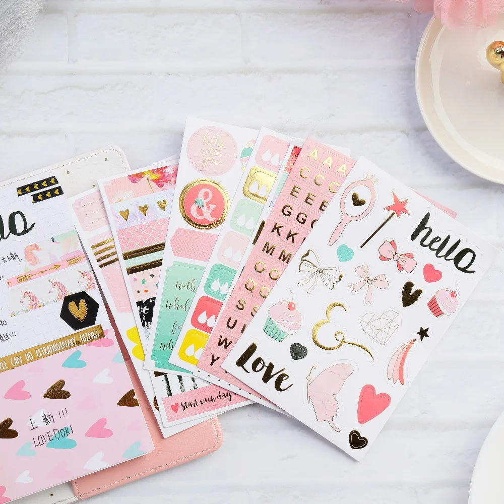 

KSCRAFT 8pcs Miss You Stickers for Scrapbooking Happy Planner/Card Making/Journaling Project
