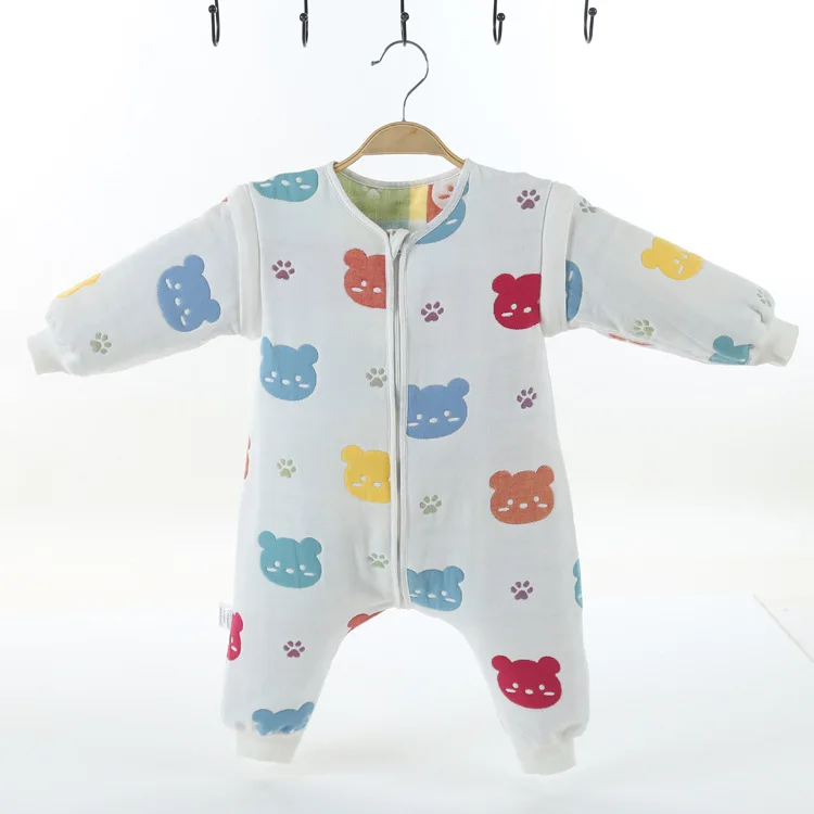 

Cotton Baby Sleeping Bag 6 Layers Muslin Cartoon Sleepers Infant Soft Baby Envelope Swaddle Kids Sleepsacks Wrap Baby Clothing