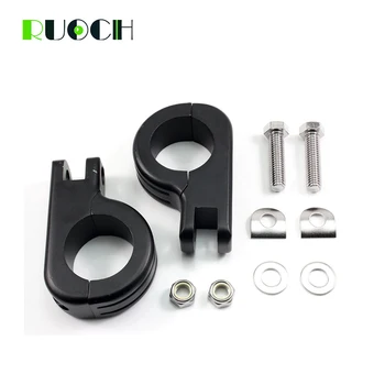 

Motorcycle 1.5" Billet Crash Bar Engine Guard Highway Foot Peg Mount Clamp Kit for Honda GL1800 Shadow 400 YAMAHA V-STAR Harley