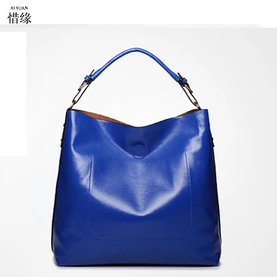 

women Real Patent leather handbags girl Fashion design shopper tote bag Female luxurious shoulder bags pink/brown/black/red/blue