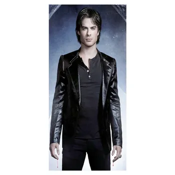 

Novelty Bath Towels!The Vampire Diaries Background Printed Soft Superfine Bamboo Fiber Swimming Travel Gym Towel_Size:35CMX70CM