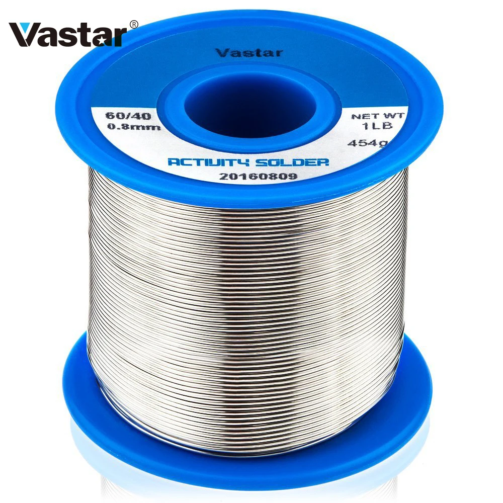 Vastar Solder Wire 0.8mm 454g 60/40 Rosin Core Tin Lead Soldering