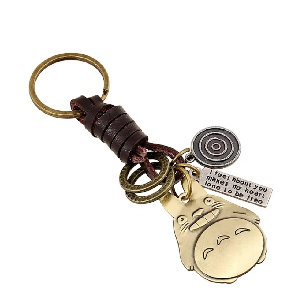 Fashion Cute Animal Cat Leather Keychain Suspension Charms Keys Ring Holder Cover Chains For Handbag Car Luggage | Украшения и