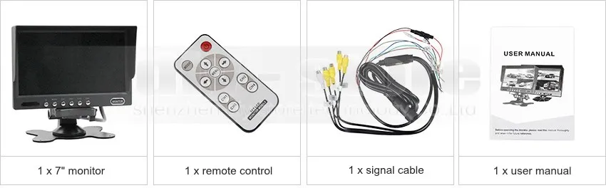 Diysecur Высокое качество 7 дюймов Разделение Quad Цвет дисплея видео безопасности Мониторы ing CCTV Мониторы