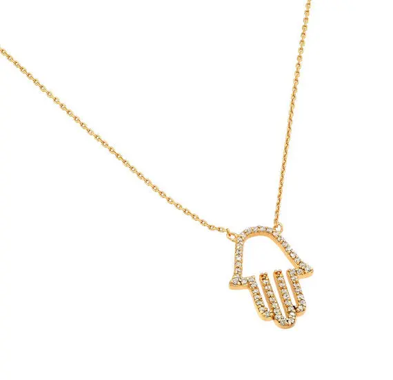Ожерелье с подвеской и символом ладони Czs для женщин очаровательный подарок